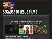 Tablet Screenshot of becauseofjesusfilms.com
